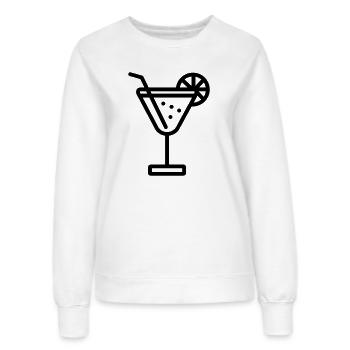 cocktail - Sweat Femme - blanc - Devant - AI Model Female 172 dark (172cm)
