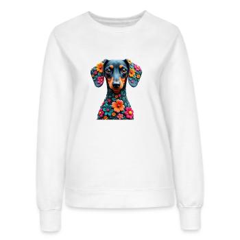 Dackel Dachshund Tekel - Frauen Sweatshirt - Weiß - Vorne - AI Model Female 172 dark (172cm)