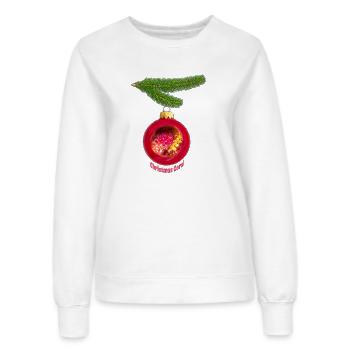 Magie de corail sur la branche de sapin - Sweat Femme - blanc - Devant - AI Model Female 172 dark (172cm)