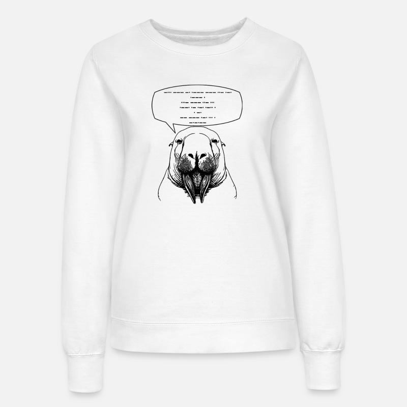 Sprichst du Morsecode? - Frauen Sweatshirt - Weiß