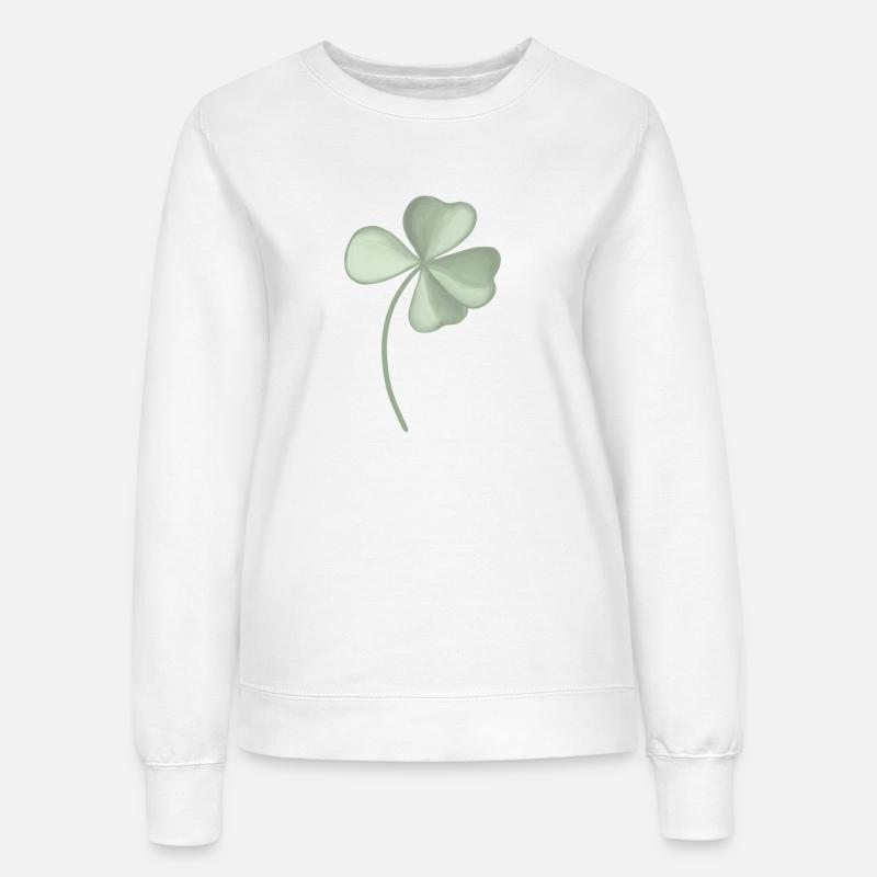 Four-leaf clover - Women’s Sweatshirt - white