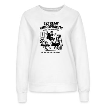 Chiropraticien Physio Traitement de la colonne vertébrale - Sweat Femme - blanc - Devant - AI Model Female 172 dark (172cm)