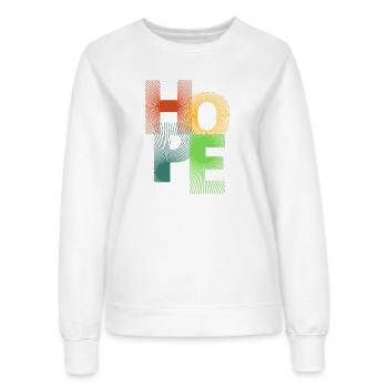 Hope in Colored Rays - Women’s Sweatshirt - white - Front - AI Model Female 172 dark (172cm)