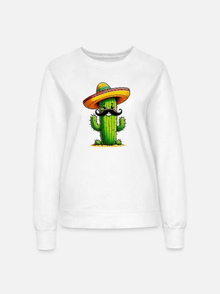 Kaktus - Frauen Sweatshirt - Weiß