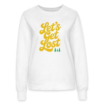 Abenteuer - Let's Get Lost - Frauen Sweatshirt - Weiß - Vorne - AI Model Female 172 dark (172cm)