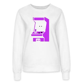  Spielautomat Arcade Silhouette - Frauen Sweatshirt - Weiß - Vorne - AI Model Female 172 dark (172cm)