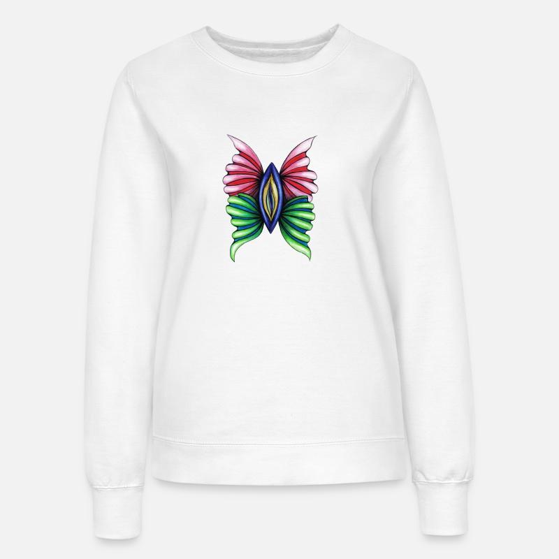Butterfly Vulva - Women’s Sweatshirt - white