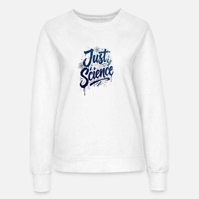 Just Science Blue Splash - Women’s Sweatshirt - white