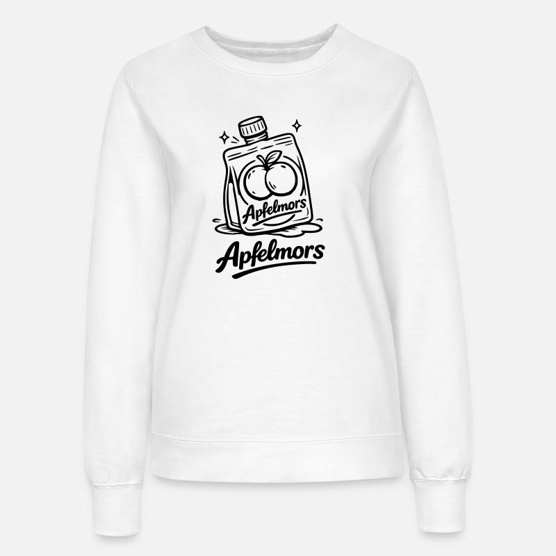 Apple Mors Butt - Women’s Sweatshirt - white