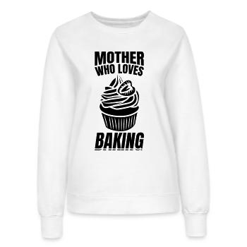 Bäckerin Mutter - Frauen Sweatshirt - Weiß - Vorne - AI Model Female 172 dark (172cm)