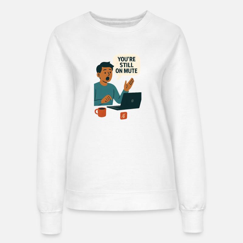 Slå status fra taleboblegrafik - Sweatshirt til damer - hvid