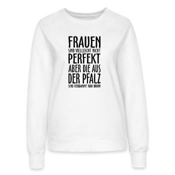 Frauen aus der Pfalz (Schwarz) - Frauen Sweatshirt - Weiß - Vorne - AI Model Female 172 dark (172cm)