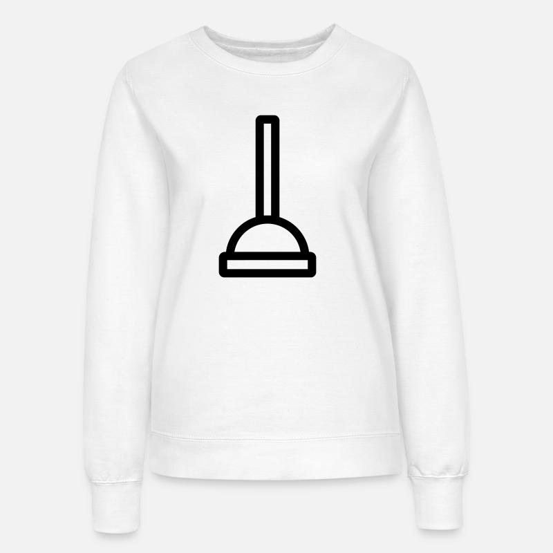 suction cup - Women’s Sweatshirt - white