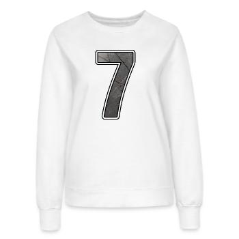 Rostiges Sieben Metalltextur - Frauen Sweatshirt - Weiß - Vorne - AI Model Female 172 dark (172cm)