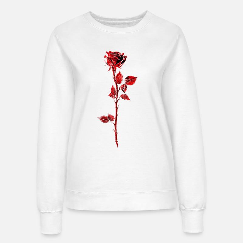 Illustration d’anémone rose pourpre - Sweat Femme - blanc