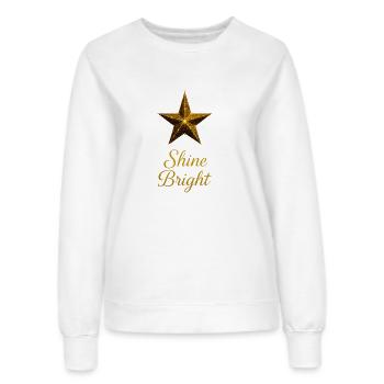 Goldener Stern Glanz - Frauen Sweatshirt - Weiß - Vorne - AI Model Female 172 dark (172cm)