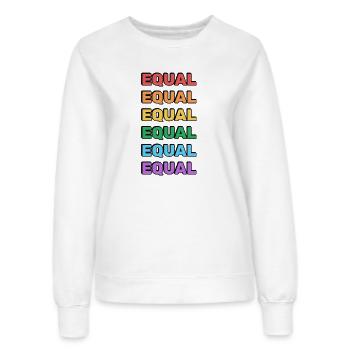 LGBTQ+ Gleichheit Regenbogen Pride Merch - Frauen Sweatshirt - Weiß - Vorne - AI Model Female 172 dark (172cm)