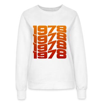1978 Jahrgang Geburtsjahr - Frauen Sweatshirt - Weiß - Vorne - AI Model Female 172 dark (172cm)