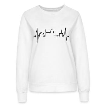 Florenz Skyline Italien Herzschlag I Love Firenze - Frauen Sweatshirt - Weiß - Vorne - AI Model Female 172 dark (172cm)