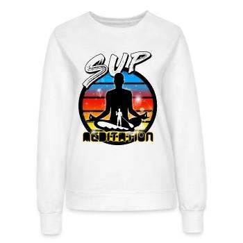 Stand up paddle - Frauen Sweatshirt - Weiß - Vorne - AI Model Female 172 dark (172cm)