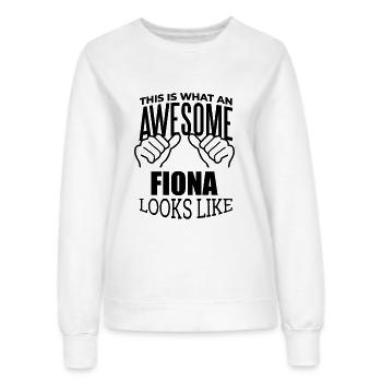 Fiona - Sweat Femme - blanc - Devant - AI Model Female 172 dark (172cm)