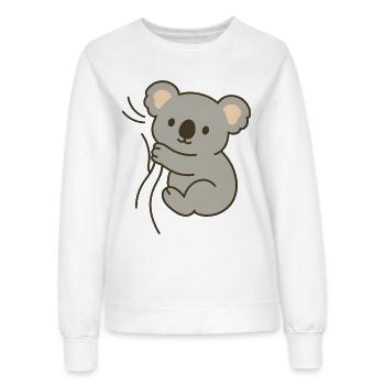 Kuschel-Koala - Frauen Sweatshirt - Weiß - Vorne - AI Model Female 172 dark (172cm)