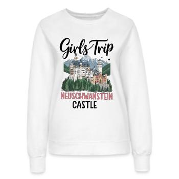 Excursion entre filles au château de Neuschwanstein - Sweat Femme - blanc - Devant - AI Model Female 172 dark (172cm)