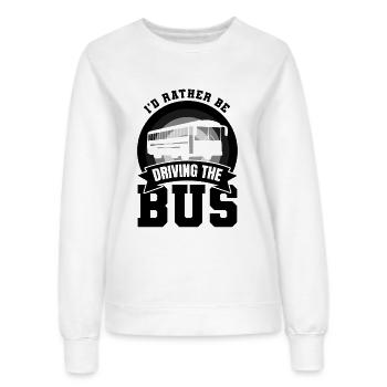 Busfahrer Witz - Frauen Sweatshirt - Weiß - Vorne - AI Model Female 172 dark (172cm)