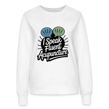 Acupuncture Médecine chinoise Santé - Sweat Femme - blanc - Devant - AI Model Female 172 dark (172cm)