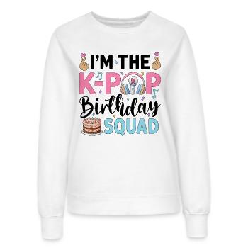 I'm The K-Pop Birthday Squad - Frauen Sweatshirt - Weiß - Vorne - AI Model Female 172 dark (172cm)