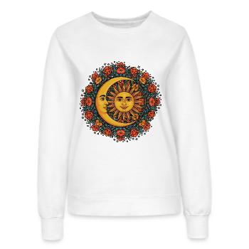 Litha Pagan Solstice d’été Midsommar - Sweat Femme - blanc - Devant - AI Model Female 172 dark (172cm)