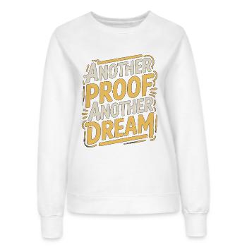 Designer d’impression Une autre épreuve Un autre expert en impression - Sweat Femme - blanc - Devant - AI Model Female 172 dark (172cm)