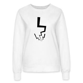 Blitz - Frauen Sweatshirt - Weiß - Vorne - AI Model Female 172 dark (172cm)