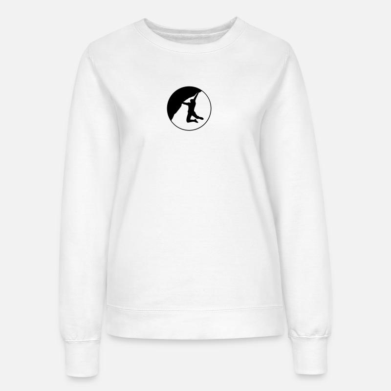 Climbing rund 2 - Frauen Sweatshirt - Weiß