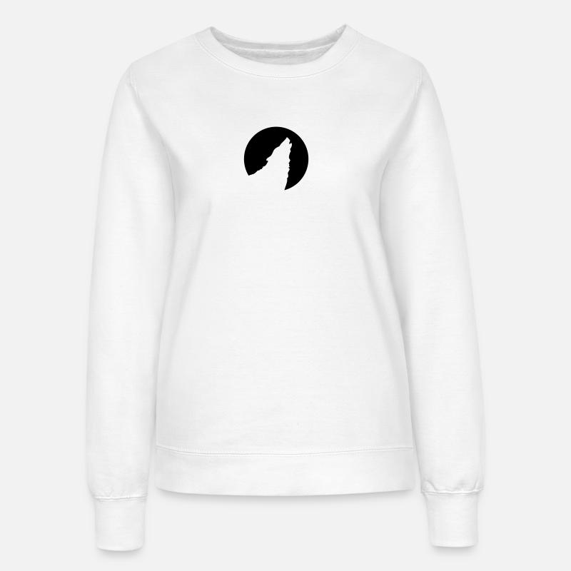 howling wolf - Women’s Sweatshirt - white
