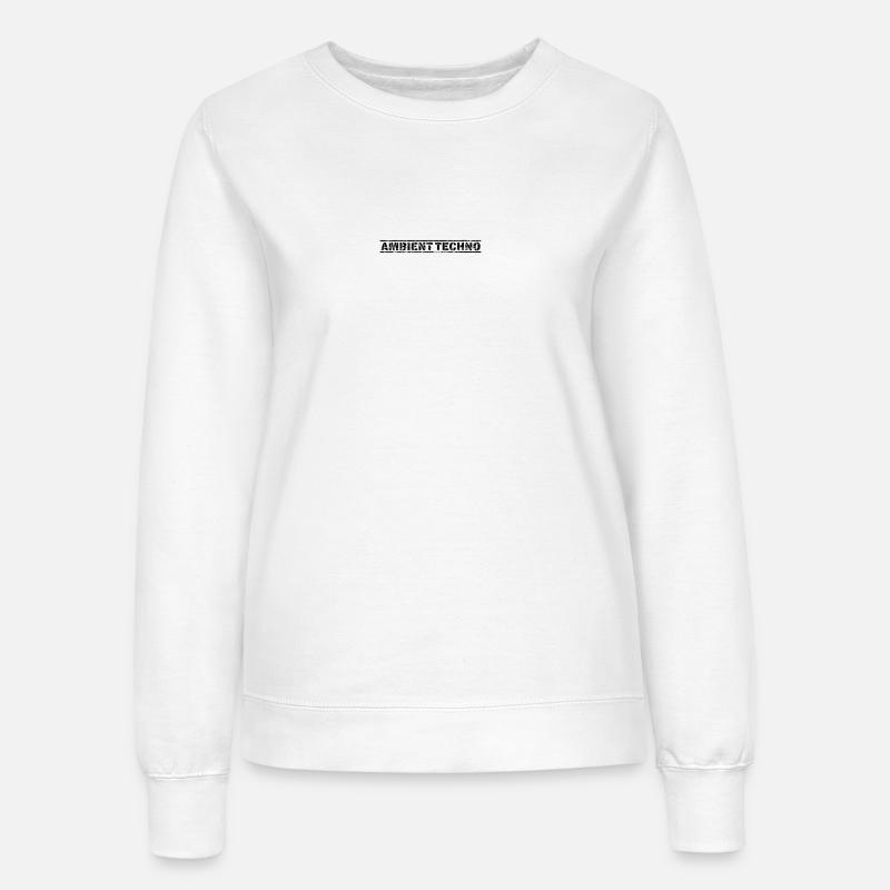 Techno ambiante - Sweat Femme - blanc
