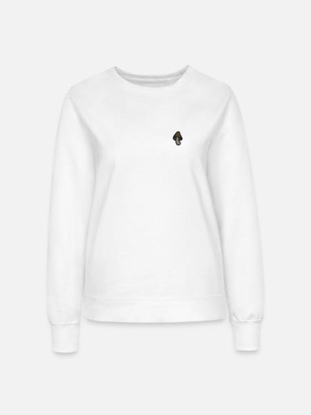 Pilz bestickt - Frauen Sweatshirt - Weiß
