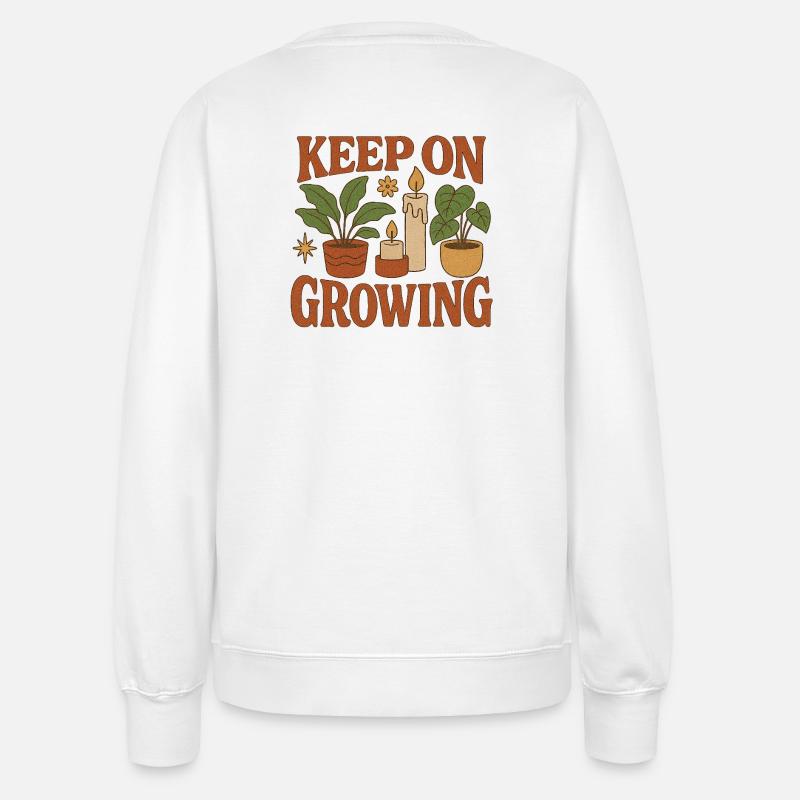 Keep_on_Growing - Women’s Sweatshirt - white