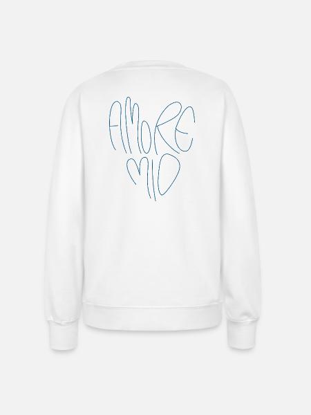 Amore Mio Schriftzug - Frauen Sweatshirt - Weiß