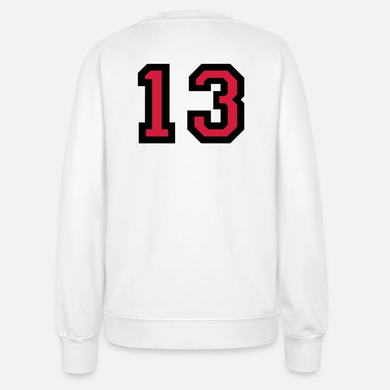 Le numéro 13 - numéro de treize - Sweat Femme - blanc