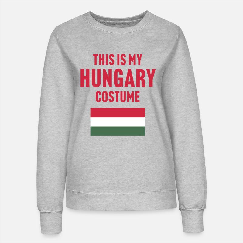 Este disfraz de mi Hungría - Sudadera para mujer - gris jaspeado