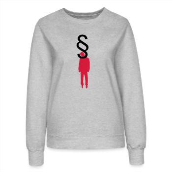 Hanging Lawyer Color - Frauen Sweatshirt - Grau meliert - Vorne - AI Model Female 172 dark (172cm)