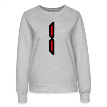 1. 1 JAHR. 1-JÄHRIGES JUBILÄUM. GEBURTSTAG 1 JAHR. EINS - Frauen Sweatshirt - Grau meliert - Vorne - AI Model Female 172 dark (172cm)