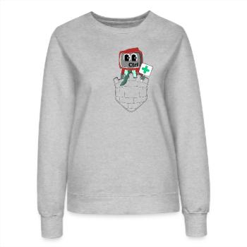 YOU HAVE CONTROL - Women’s Sweatshirt - heather grey - Front - AI Model Female 172 dark (172cm)