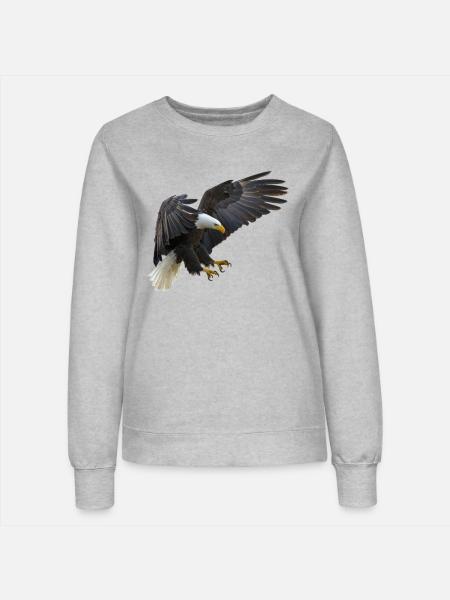 Adler - Frauen Sweatshirt - Grau meliert
