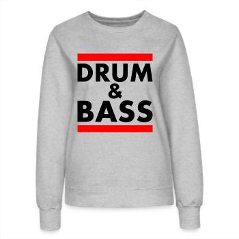 Drum and bass - Frauen Sweatshirt - Grau meliert - Vorne - AI Model Female 172 dark (172cm)