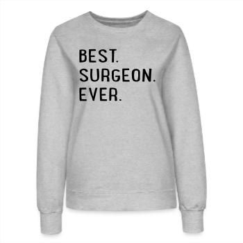 Best surgeon - Women’s Sweatshirt - heather grey - Front - AI Model Female 172 dark (172cm)