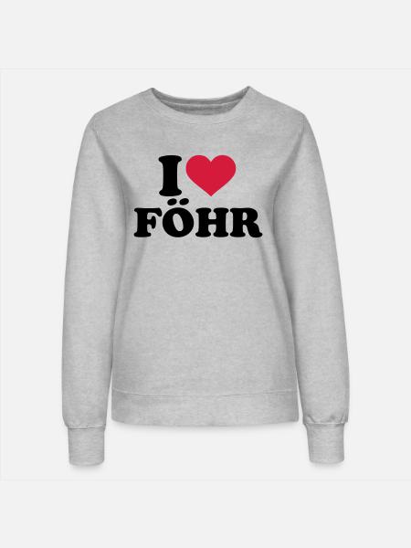 Föhr - Frauen Sweatshirt - Grau meliert