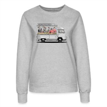 Camperarium - Frauen Sweatshirt - Grau meliert - Vorne - AI Model Female 172 dark (172cm)