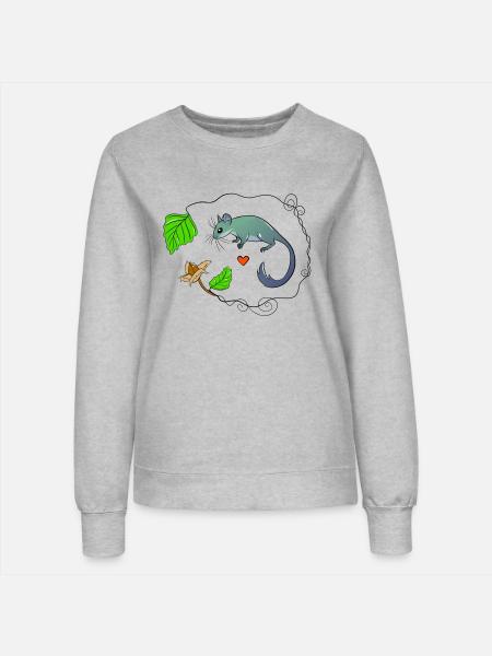 Siebenschläfer - Frauen Sweatshirt - Grau meliert